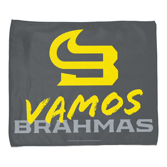 San Antonio Brahmas Rally Towel In Grey - Front View