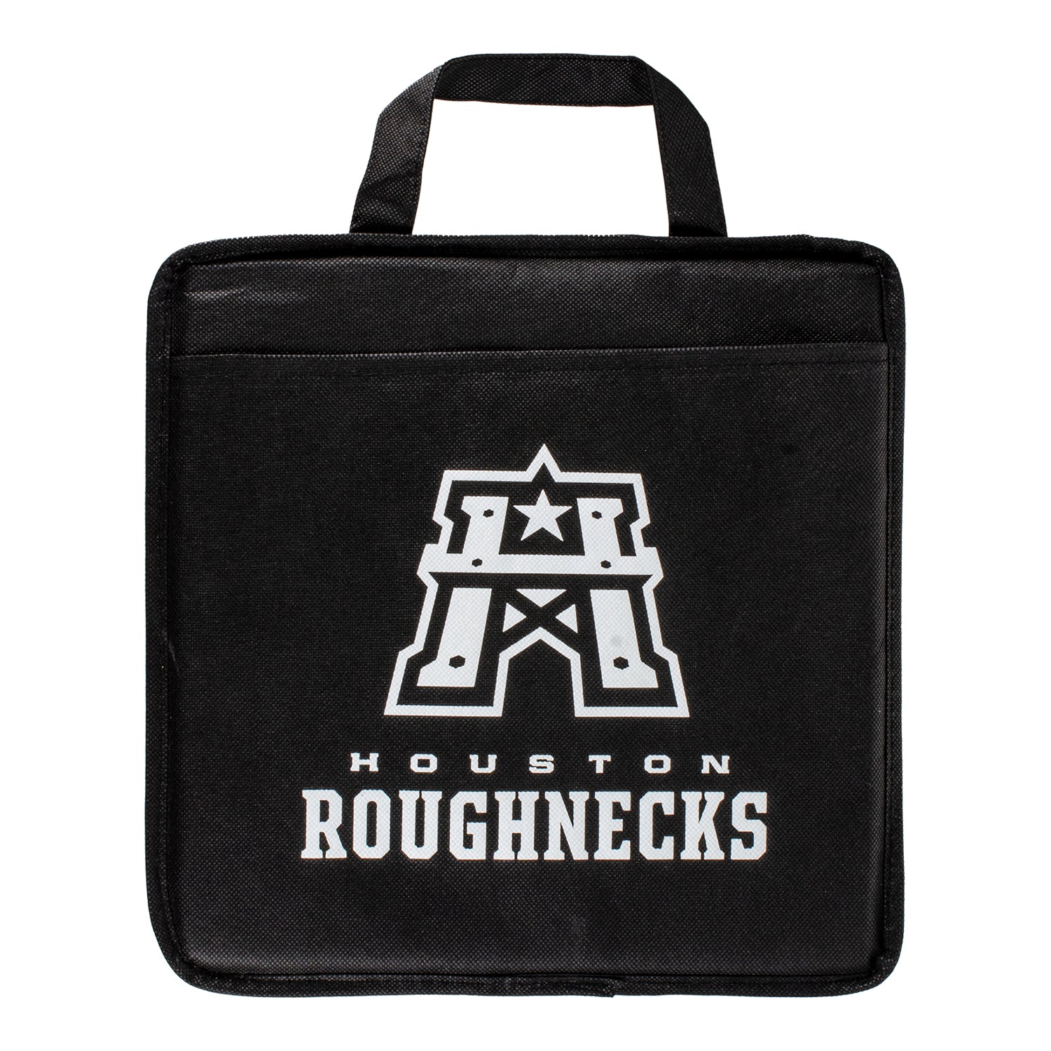 Houston Roughnecks Seat Cushion In Black - Front View