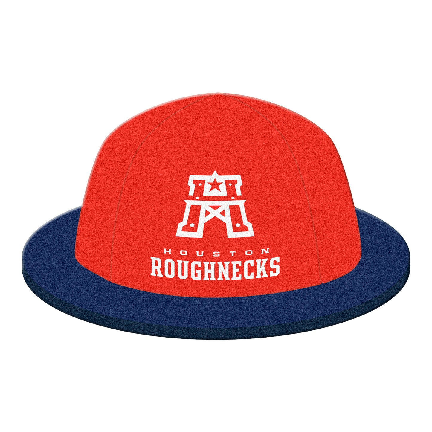 Houston Roughnecks Foam Hard Hat In Red - Front View