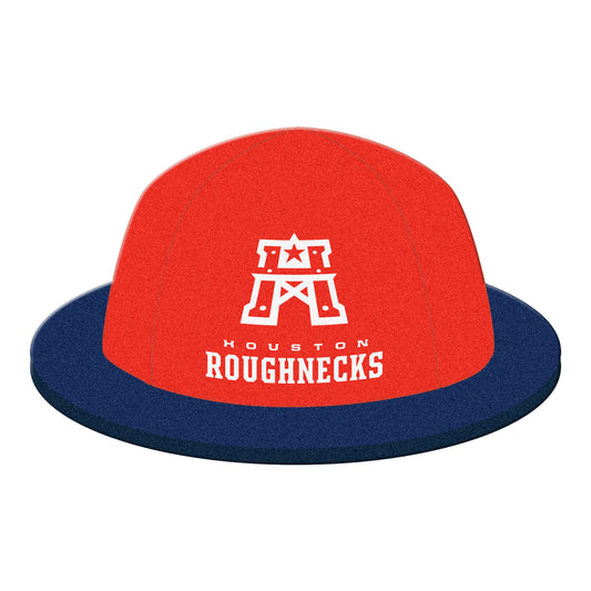 Houston Roughnecks Foam Hard Hat In Red - Front View