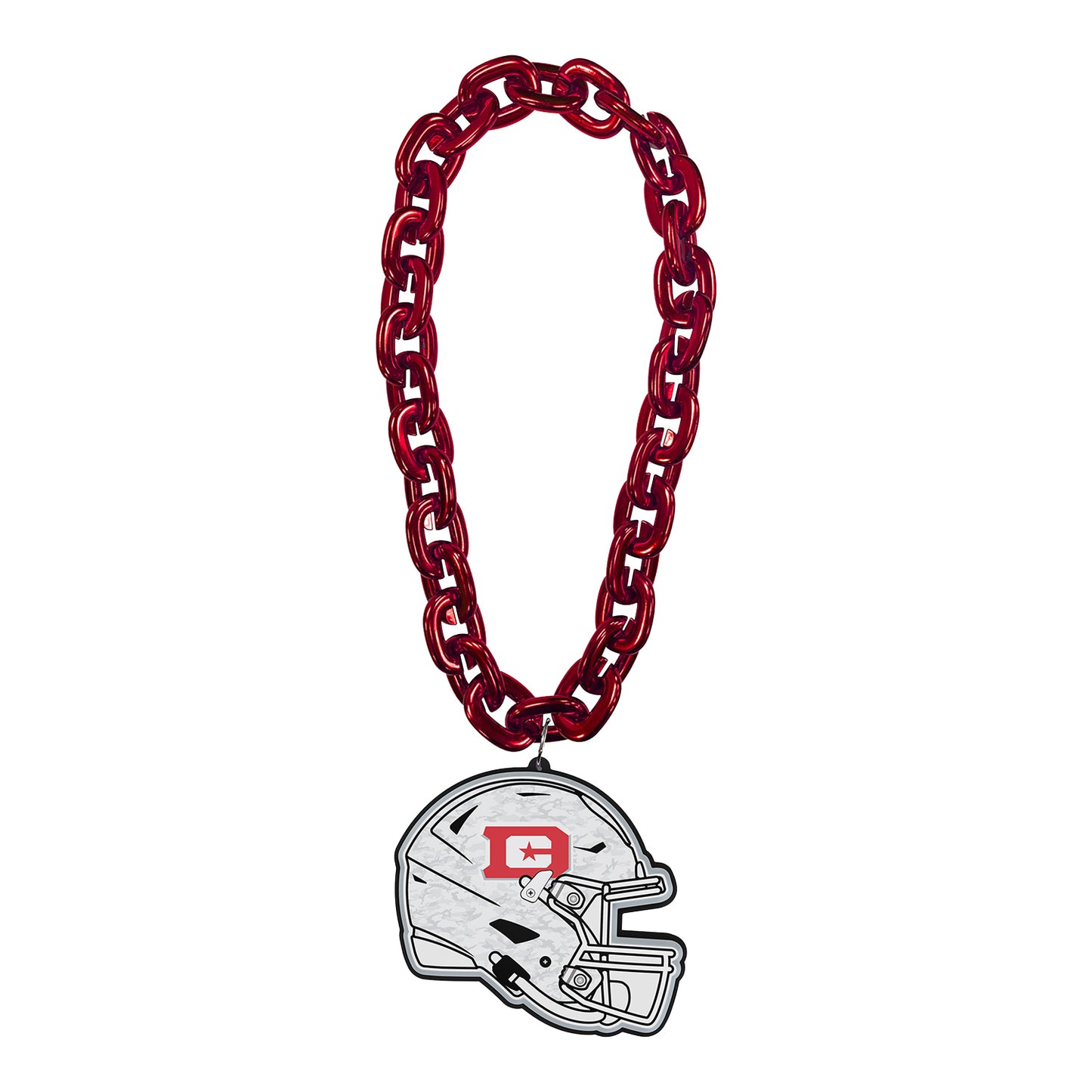 D.C. Defenders 3D Helmet Fan Chain In Red - Front View