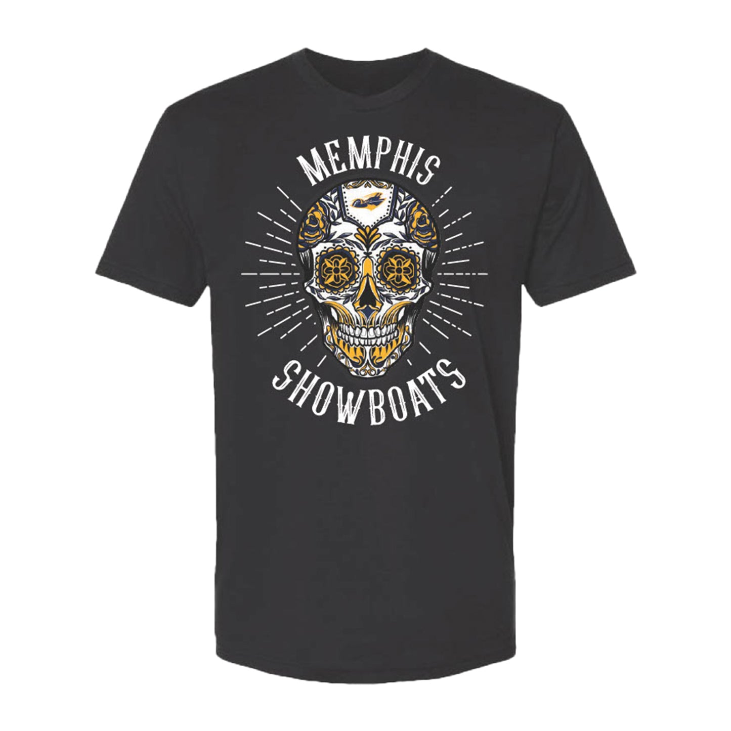 Memphis Showboats Hispanic Heritage T-Shirt In Black - Front View