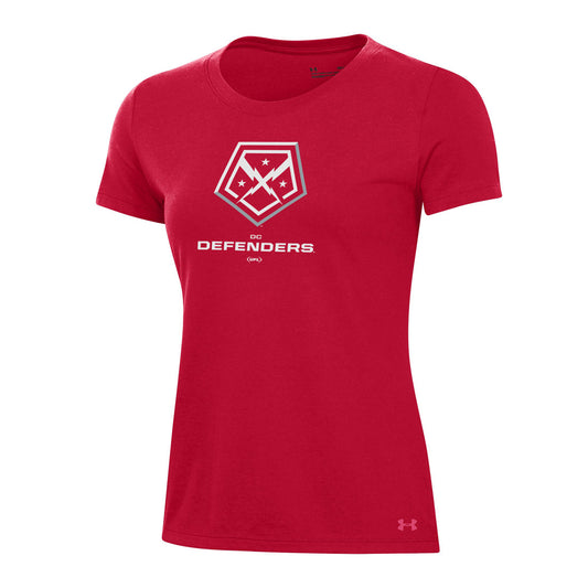 Under Armour D.C. Defenders Women's T-Shirt In Red - Front View