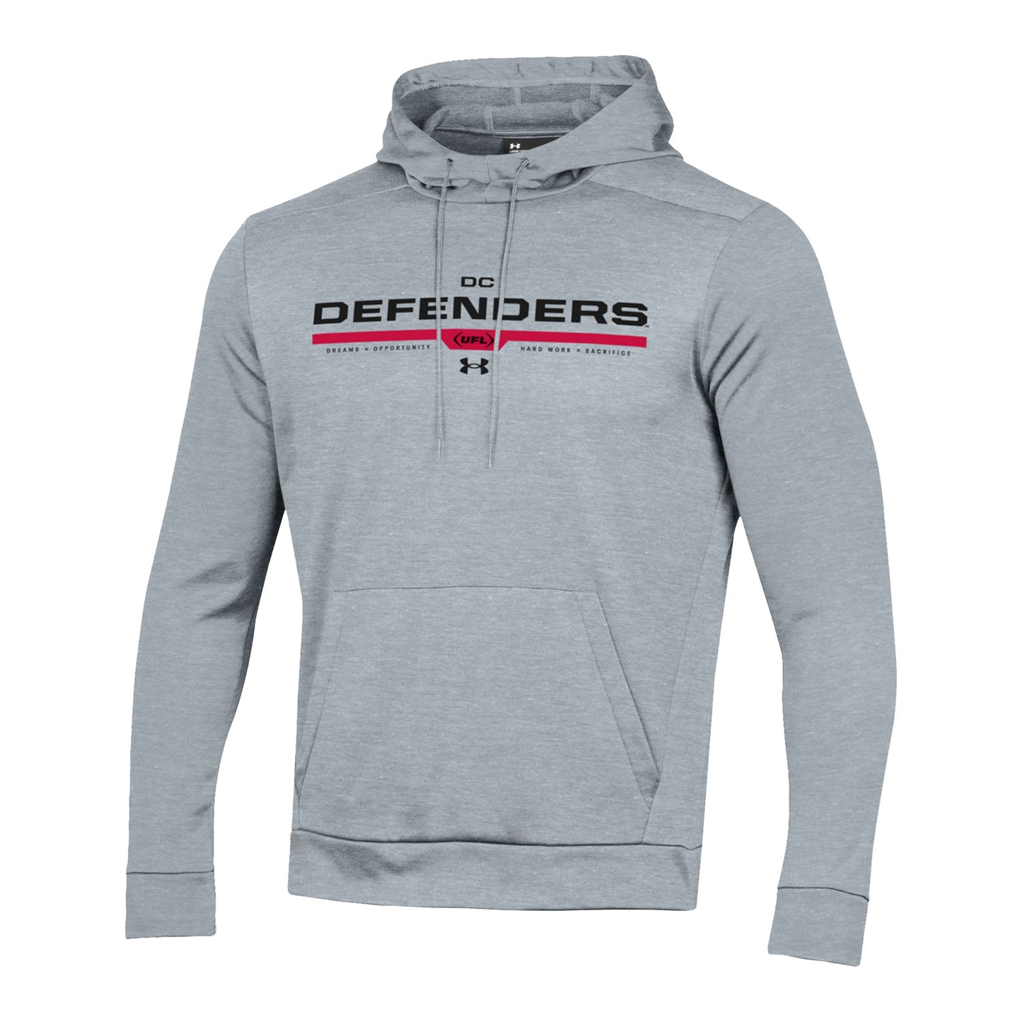 Under Armour D.C. Defenders Fleece Sweatshirt In Grey - Front View